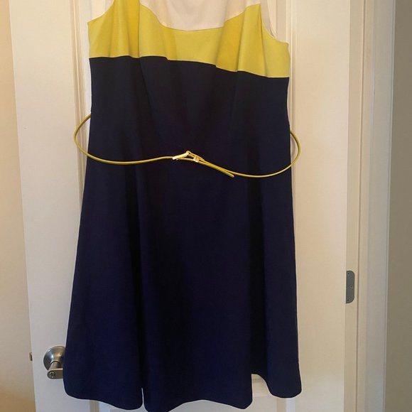 Plus Size Fit and Flare Dress - 20W Dress Barn - Picture 2 of 3